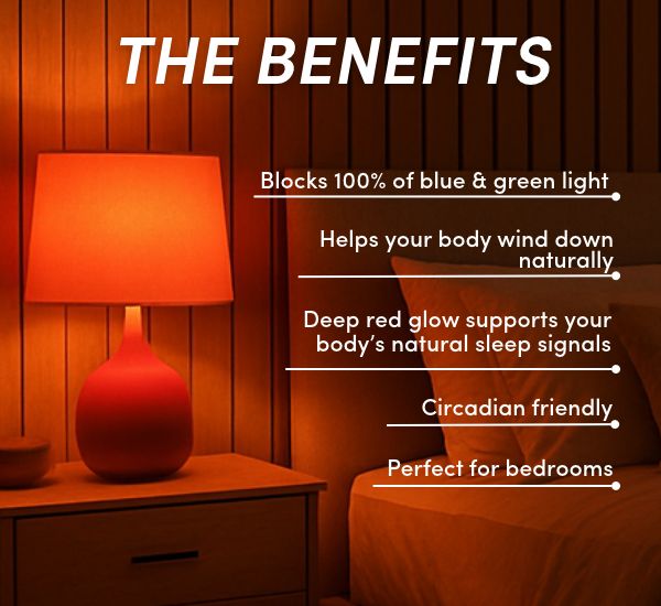Nightfall Sleep Red Bulb - Small Screw