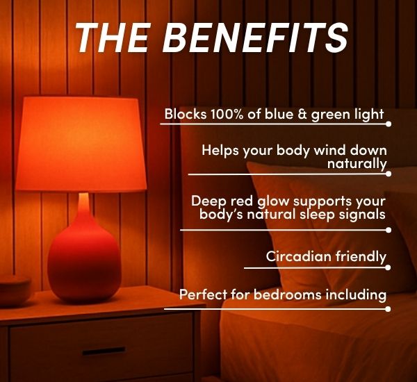 Nightfall Sleep Red Bulb - Small Screw