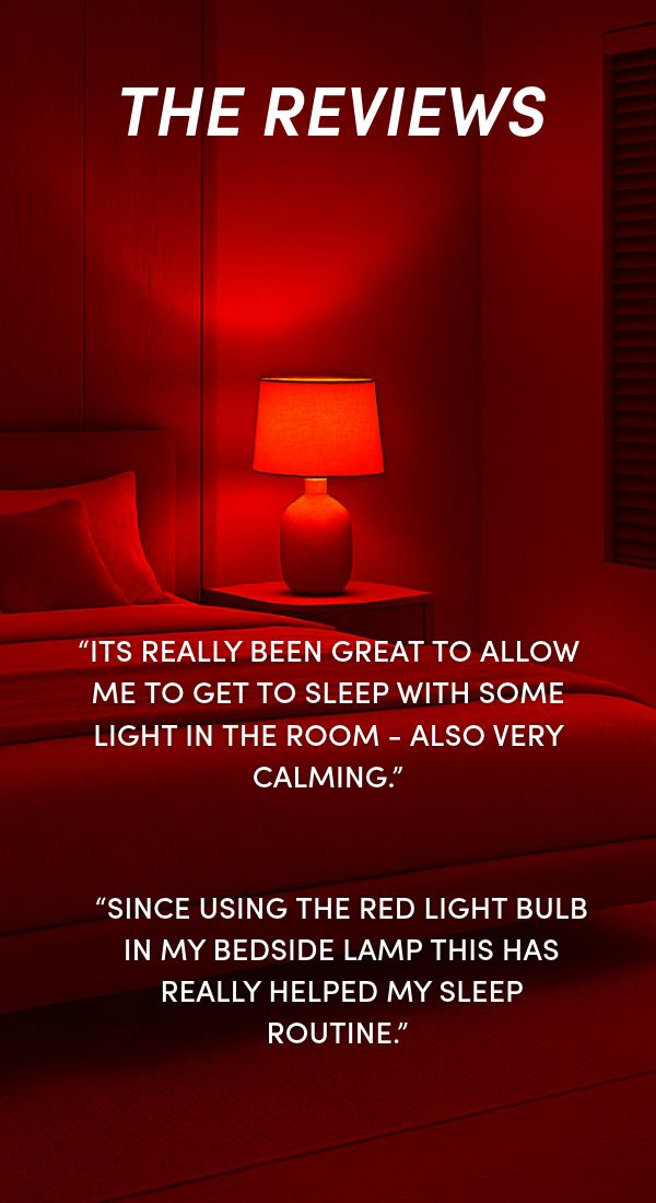 Nightfall Sleep Red Bulb - Small Screw