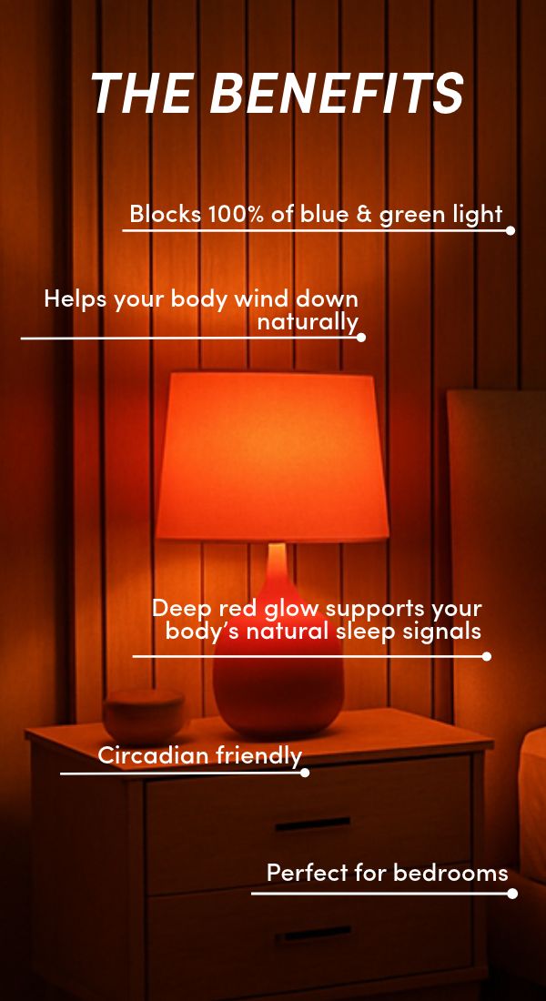 Nightfall Sleep Red Bulb - Small Screw